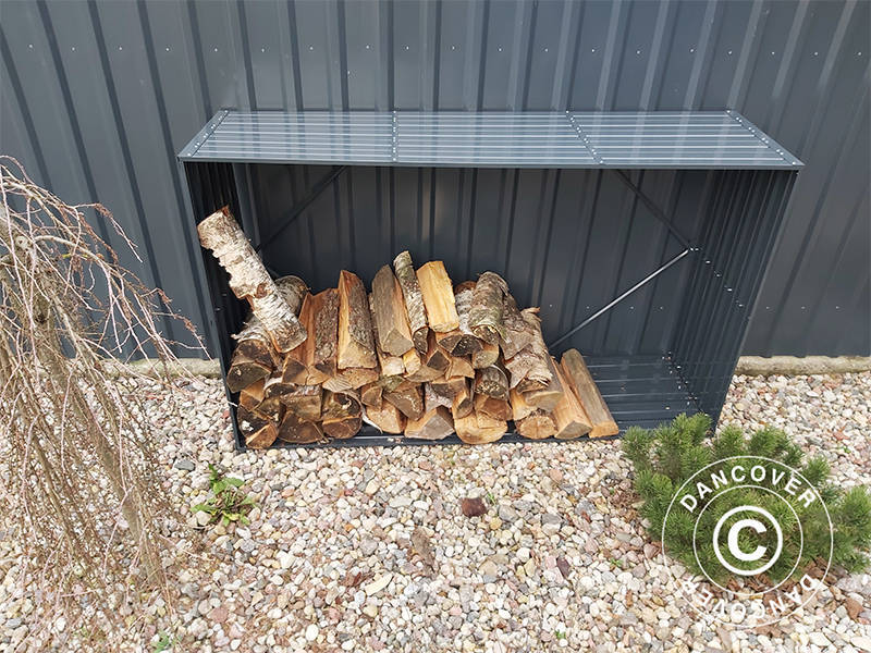 Holzlager, Hochbeet 1,8x0,5x1,1m ProShed®, 0,9m², Anthrazit