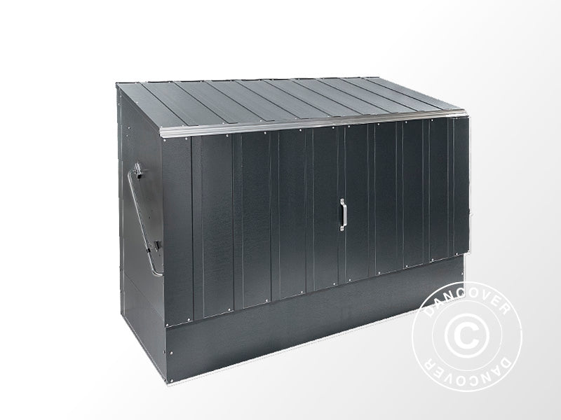Pyörävaja, Bicycle Storage Box, Trimetals, 1,96x0,89x1,33m, 1,74m², Antrasiitti