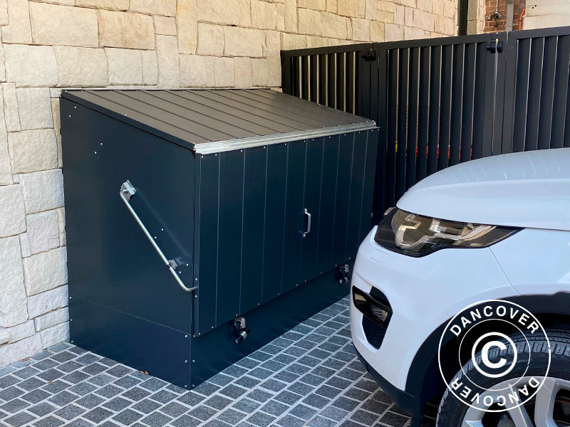 Bike storage, Protect-a-Cycle, Trimetals, 1.96x0.89x1.33 m, 1.74 m², Anthracite