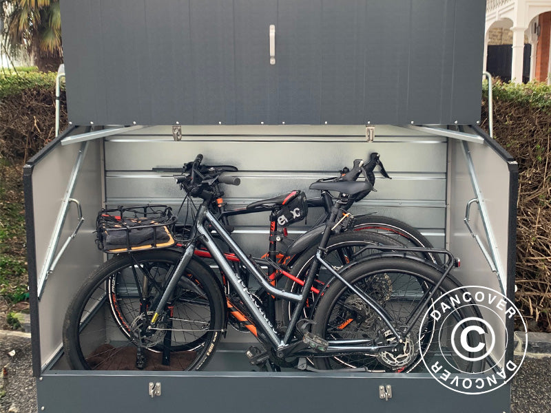 Pyörävaja, Protect-a-Cycle, Trimetals, 1,96x0,89x1,33m, 1,74m², Antrasiitti