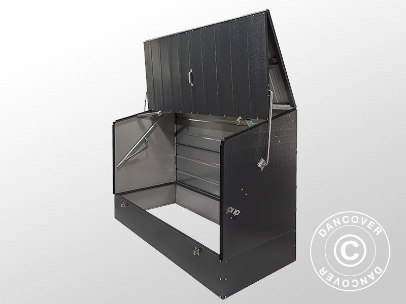 Bike storage, Protect-a-Cycle, Trimetals, 1.96x0.89x1.33 m, 1.74 m², Anthracite