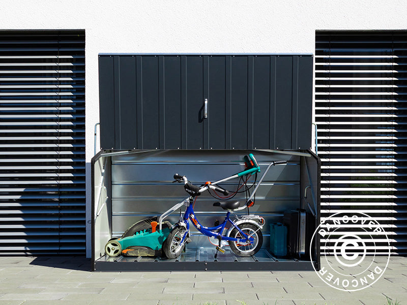 Puutarhalaatikko, Storeguard, Trimetals, 1,96x0,89x1,13m, 1,74m², Antrasiitti