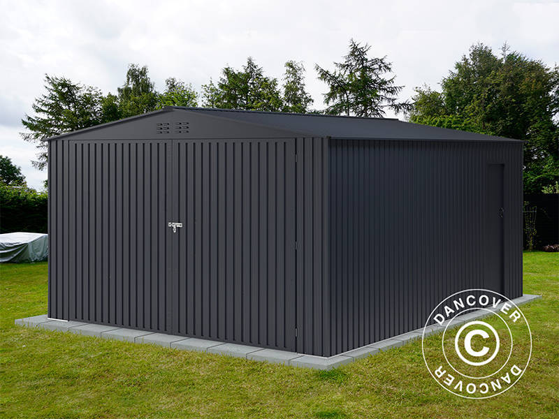 Metallgarage 3,8x4,8x2,32m, 18,24m², ProShed®, Anthrazit