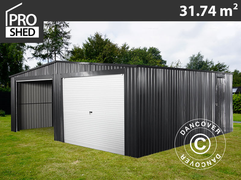ProShed Garage 31.74m² Anthracite – Buy online at Dancover