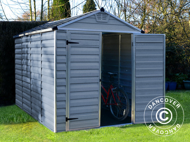 Polycarbonate Garden shed SkyLight, Palram/Canopia, 1.85x3.04x2.17 m, 5.62 m², Grey