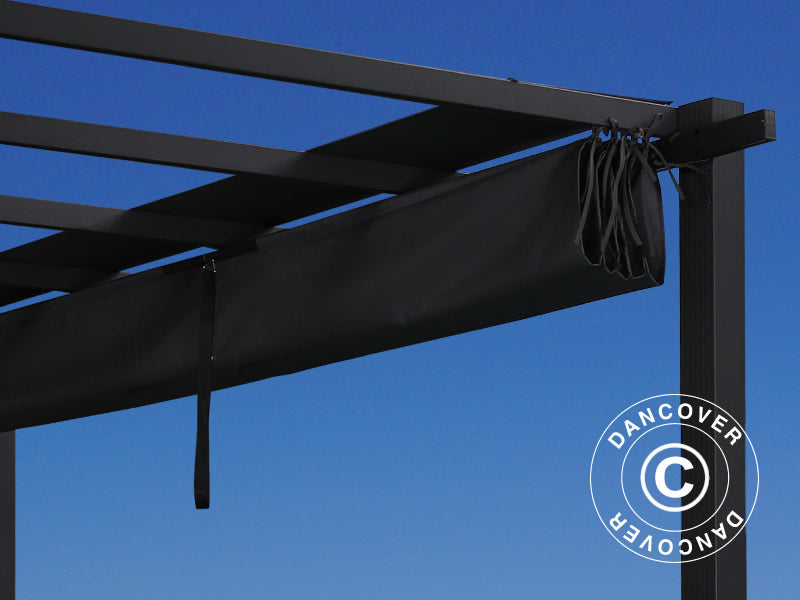 Pergola pavillon Santa Cruz, 3x4m, Dunkelgrau