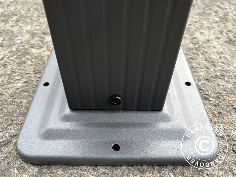 Pergola gazebo Santa Cruz, 3x6 m, Dark grey