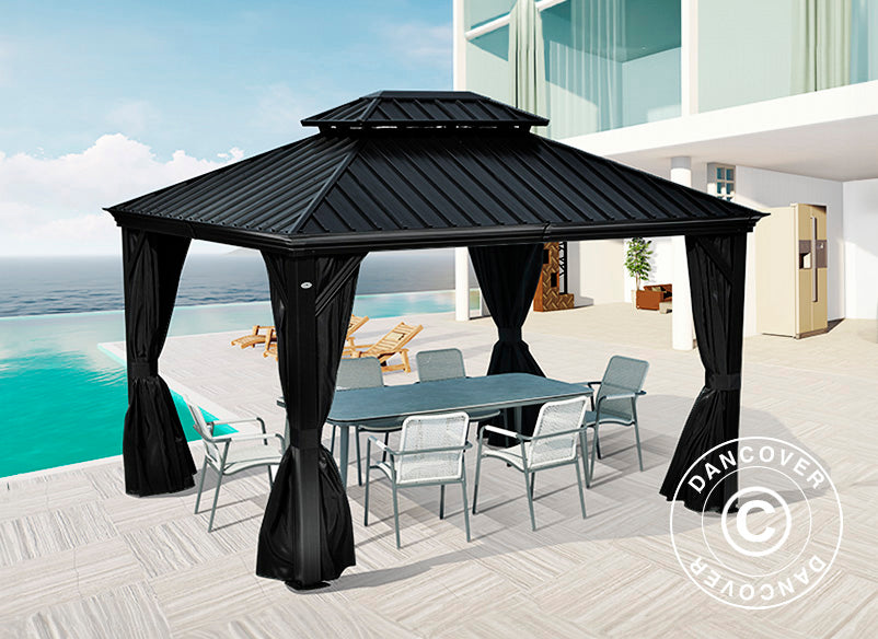 Gazebo Santa Fe Alu+ 3x4,25m Black (YS9007)