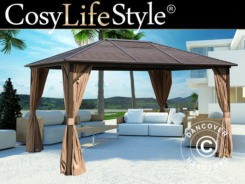 Gazebo San Luis Alu+ 3x4m Brown (YS9012)