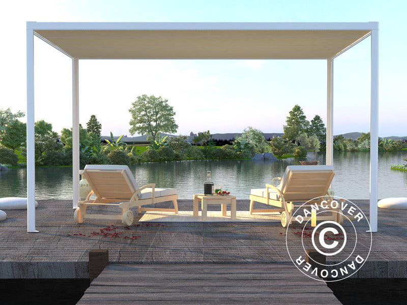 Pergola Sjenica San Fernando, 4x3m, Bijela/Bež