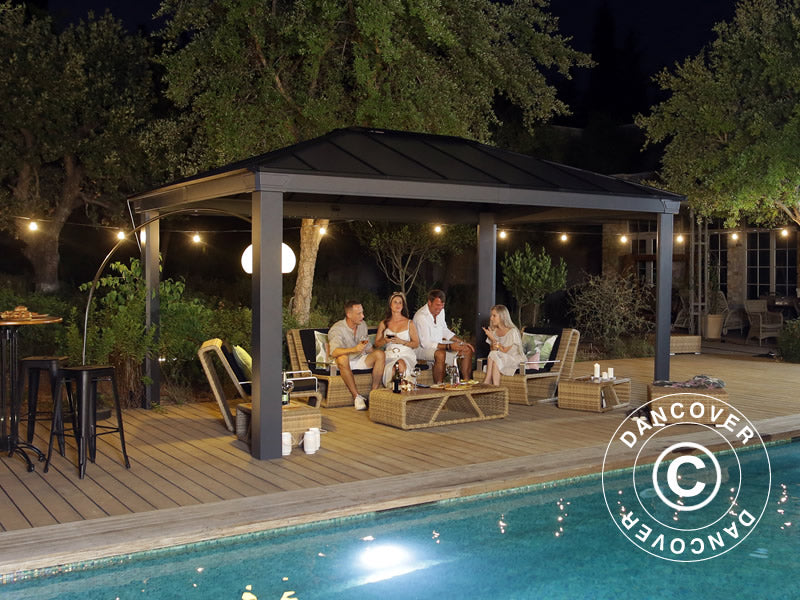 Tuinpaviljoen Dallas 3,64x4,88m, Antraciet