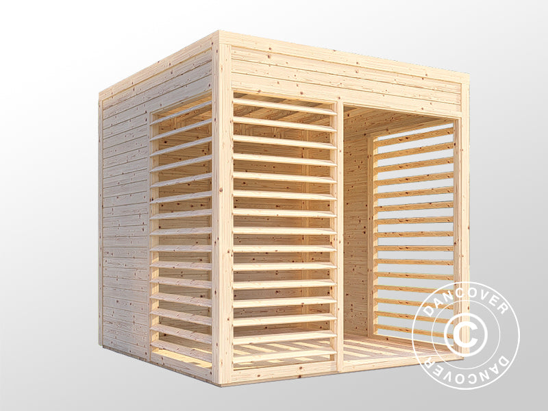 Holzpavillon, Bertilo Garten Lounge 1, 2,26x2,34x2,32m