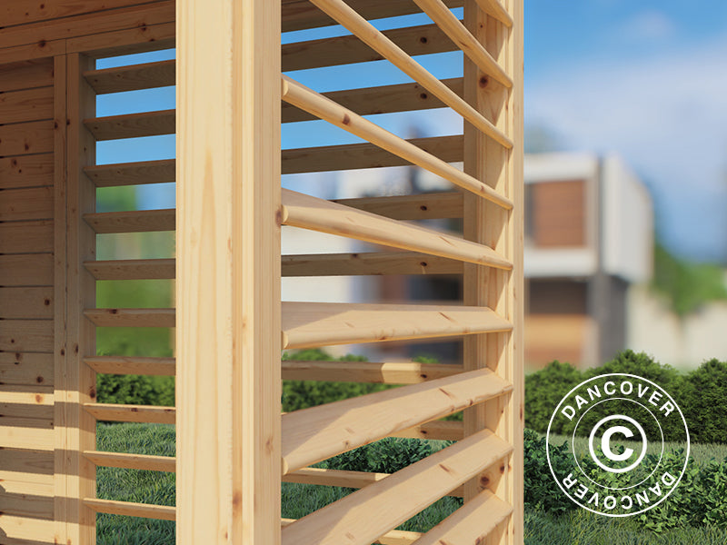 Wooden gazebo, Bertilo Garten Lounge 2, 3.37x2.34x2.32 m