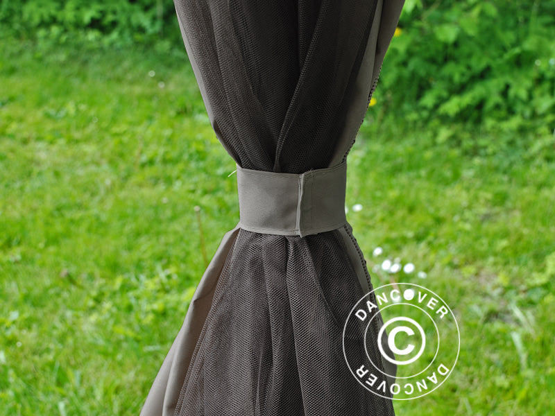 Puutarhapaviljonki Osiris 3x3m, Harmaa