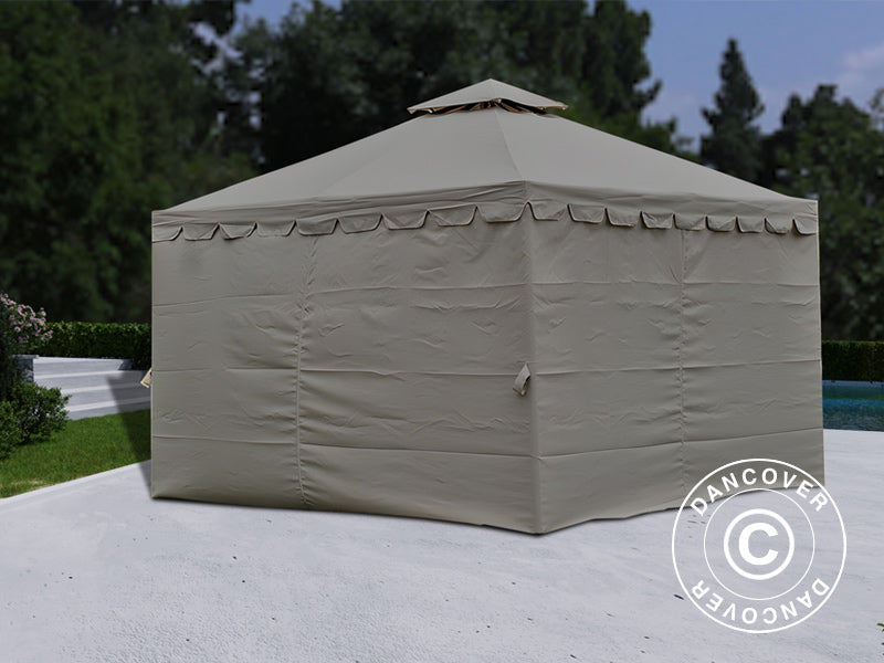 Gazebo da giardino Osiris 4x4m, Grigio