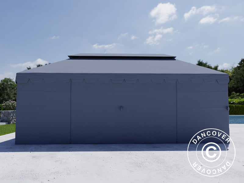 Puutarhapaviljonki Osiris 3x6m, Harmaa