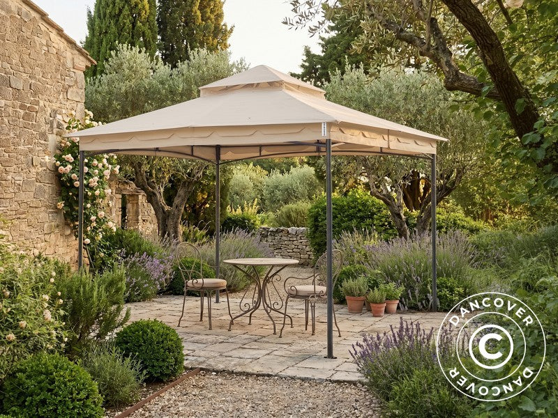 Pavillon Horus, 3,4x3,4m, Beige