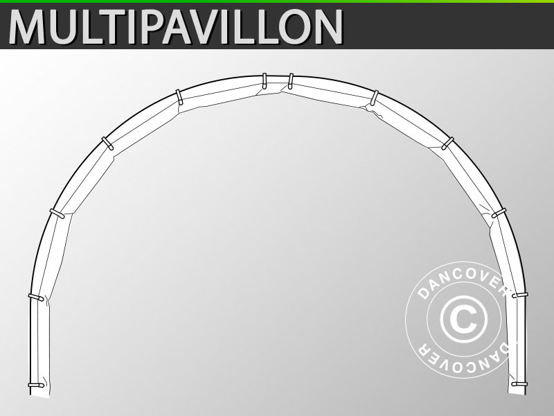 Dome marquee Multipavillon rain gutter