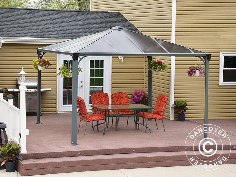 Gazebo Palermo, Palram/Canopia, 3.6x3.6 m, Anthracite