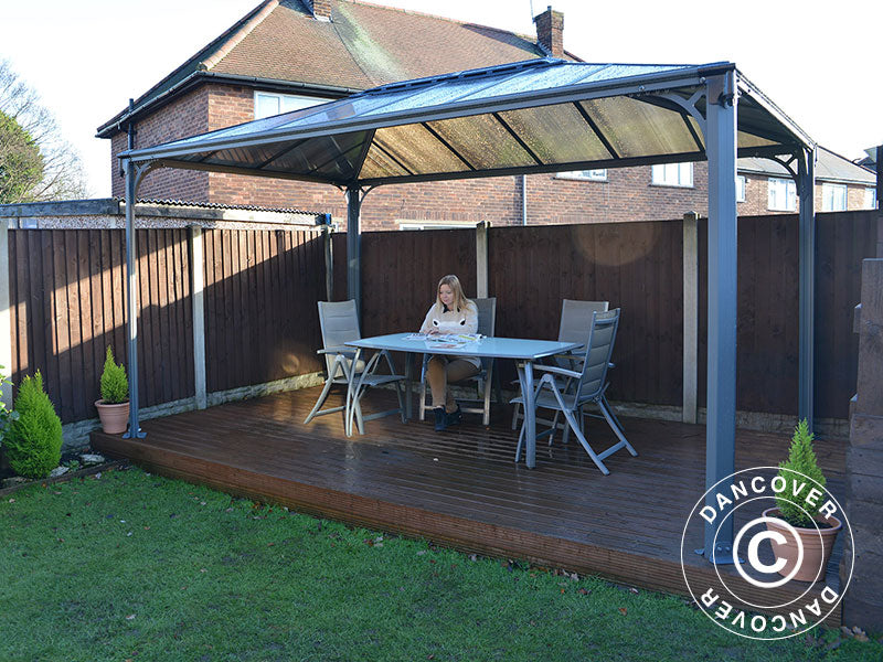 Tonnelle de jardin Martinique, Palram/Canopia, 2,96x4,3m, Anthracite