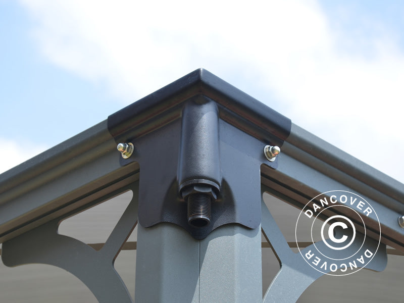 Pavillon Monaco, Palram/Canopia, 4,5x4,5m, Grau