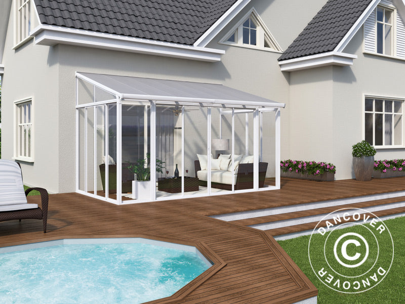 Wintergarten SanRemo, Palram/Canopia, 3x4,25m Weiß