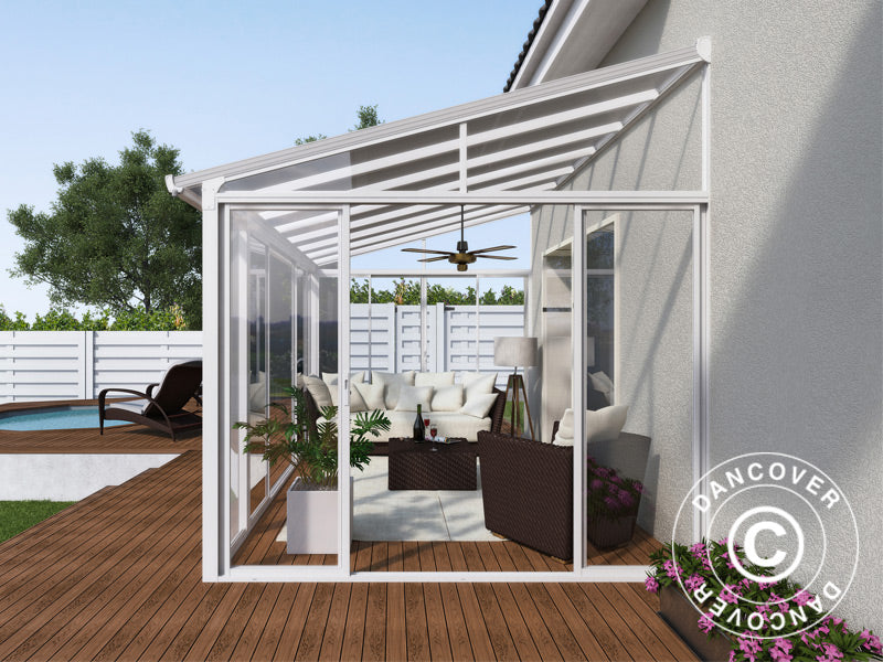 Conservatory SanRemo, Palram/Canopia, 3x5.46 m, White