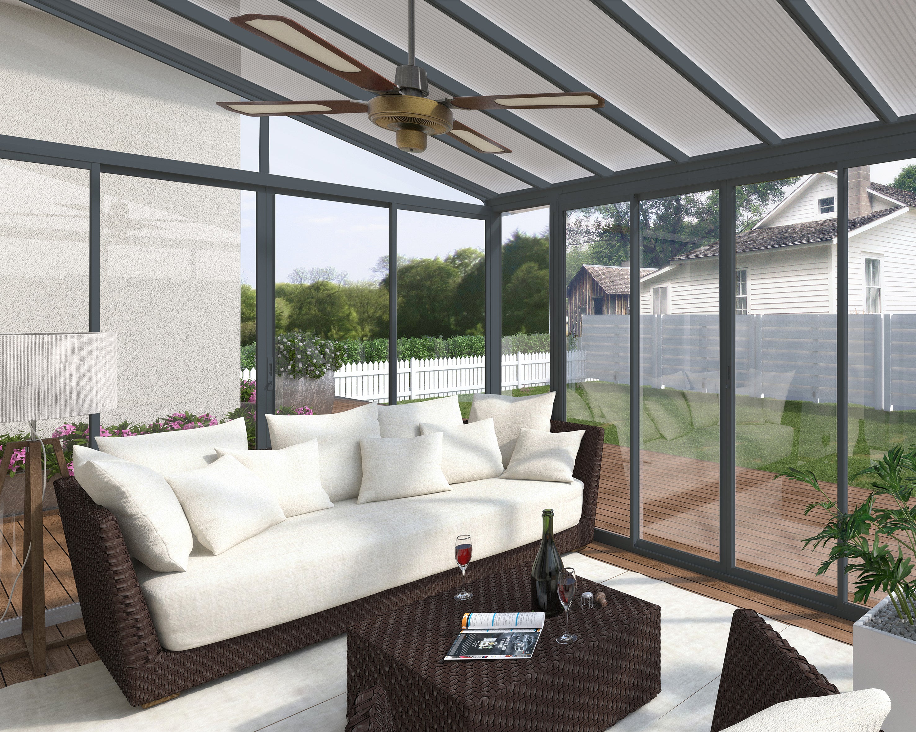 Conservatory SanRemo, Palram/Canopia, 4x4.25 m, Anthracite