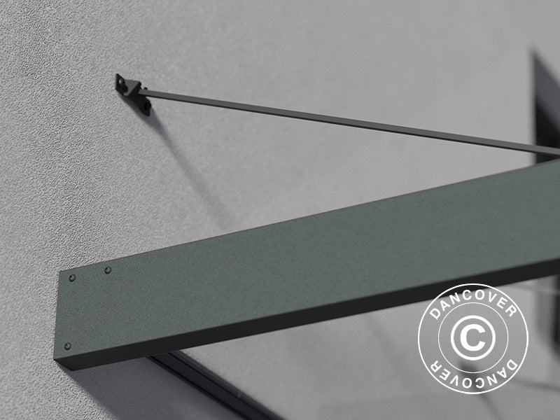 Canopy Sophia XL 2000, Palram/Canopia, 1.40x1.92x0.17 m, Dark Grey/Clear