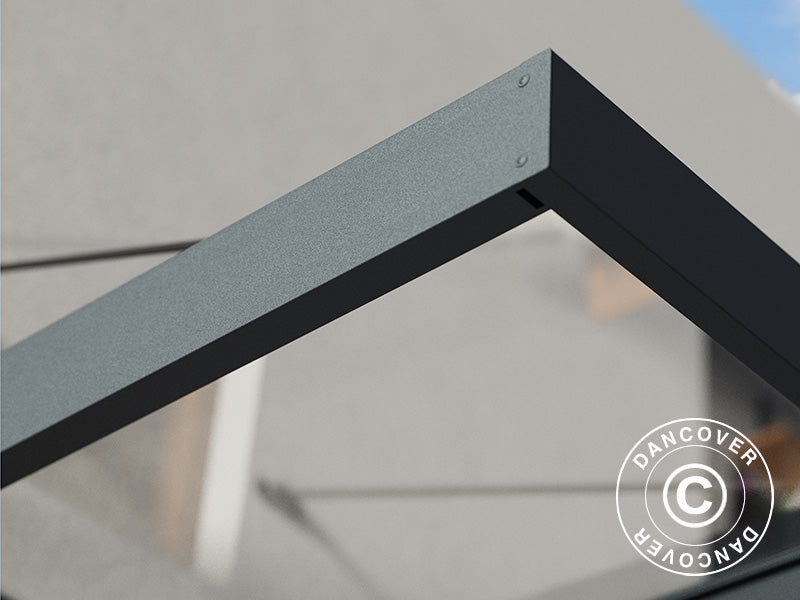 Canopy Sophia XL 2000, Palram/Canopia, 1.40x1.92x0.17 m, Dark Grey/Clear