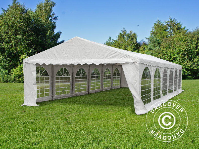 Partyzelt Exclusive 5x12m PVC 900, Weiß