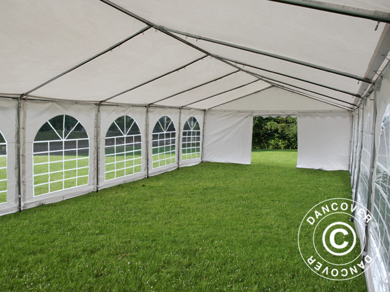 Partyzelt Exclusive 5x12m PVC 900, Weiß