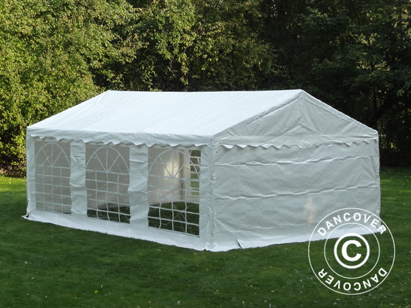 Partyzelt PLUS 5x6m PE 700, Weiß