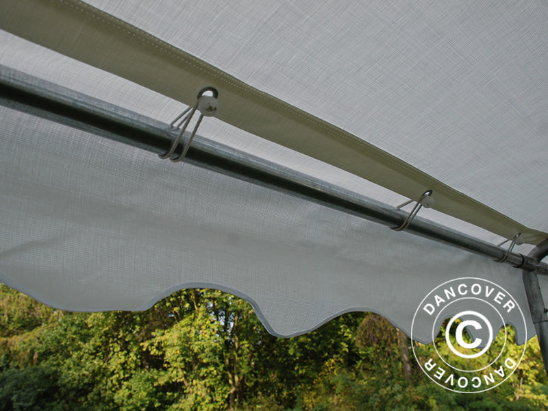 Tente de réception PLUS 5x6m PE 700, Blanc