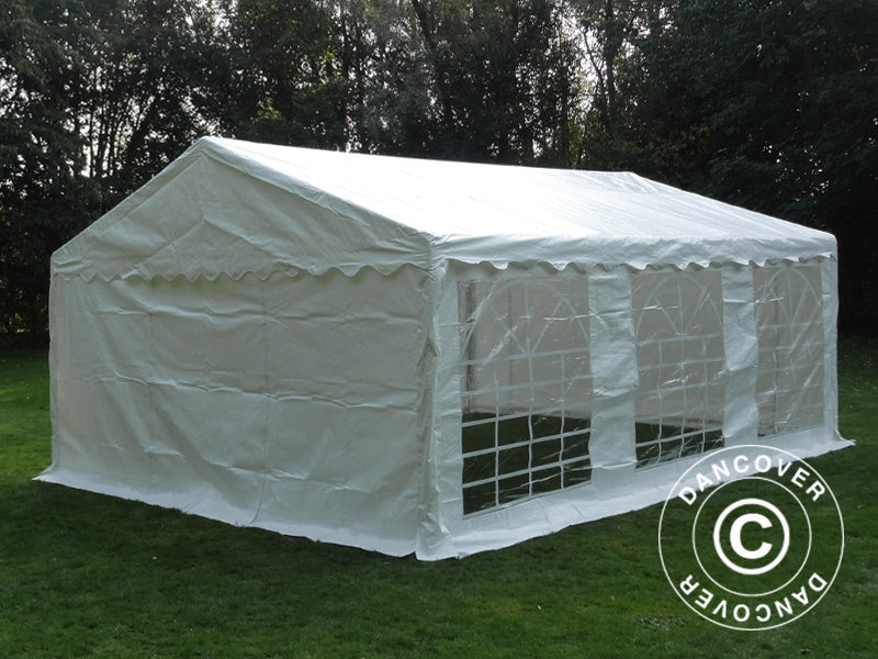 Tente de réception PLUS 5x6m PE 700, Blanc