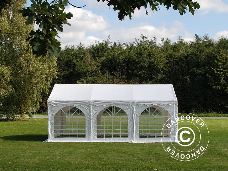 Partyzelt Original 5x6m PVC 900, Weiß