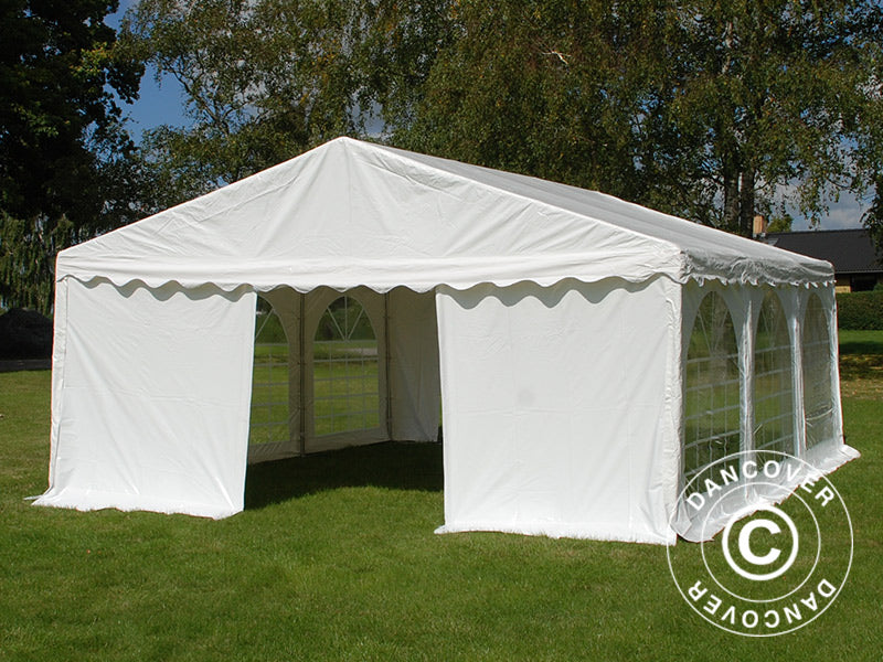 Partyzelt Original 5x6m PVC 900, Weiß