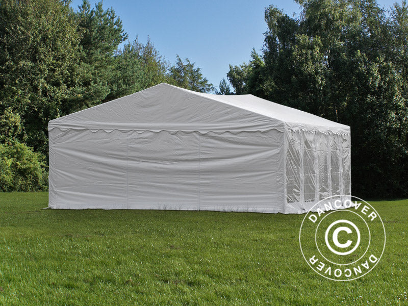 Partyzelt Original 5x10m PVC 900, Weiß
