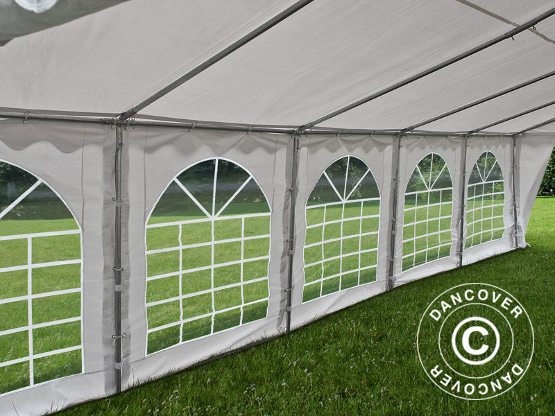 Partyzelt Original 5x10m PVC 900, Weiß