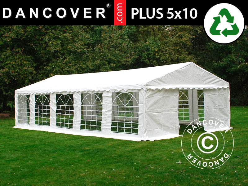 Marquee PLUS 5x10 m PE 700, White