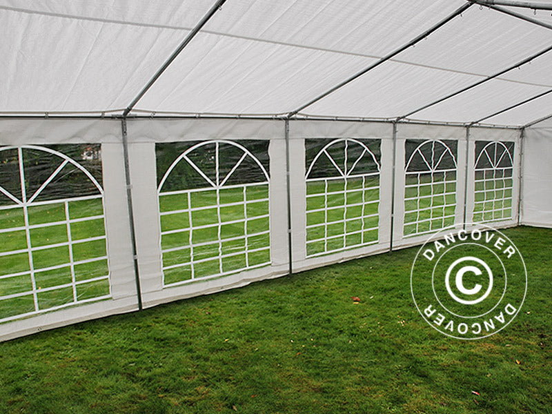 Carpa para fiestas PLUS 5x10m PE 700, Blanco