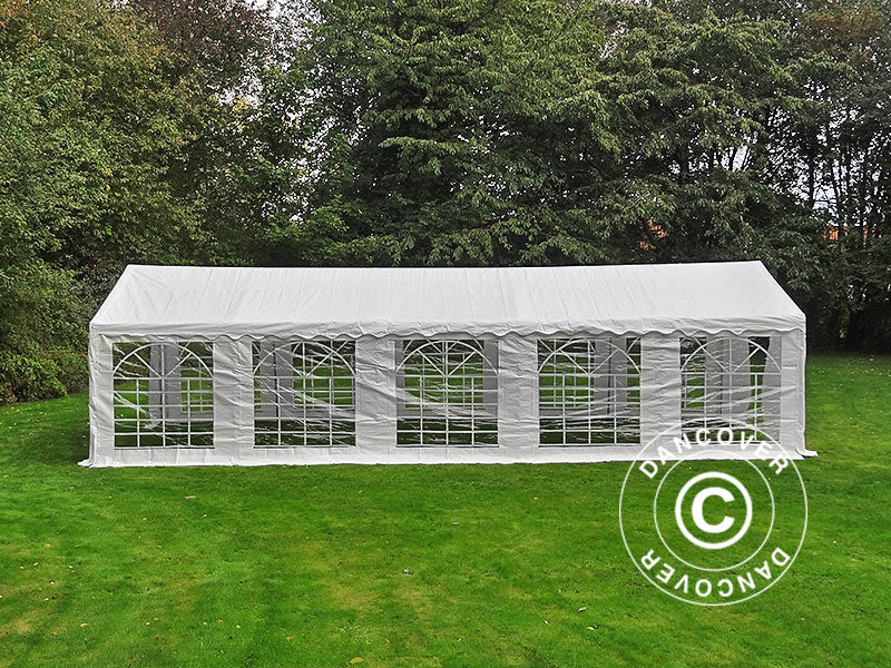 Carpa para fiestas PLUS 5x10m PE 700, Blanco
