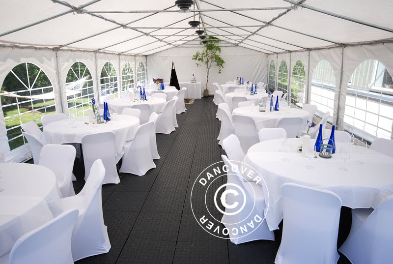 Partyzelt, Exclusive CombiTents® 900 6x10m, 3-in-1, Weiß