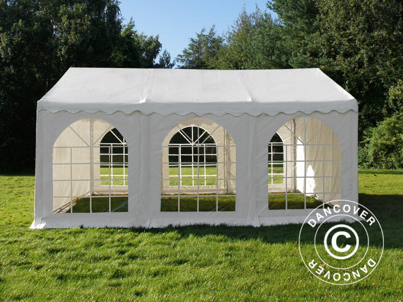 Tendone per feste, Exclusive CombiTents® 900 6x10m, 3 in 1, Bianco