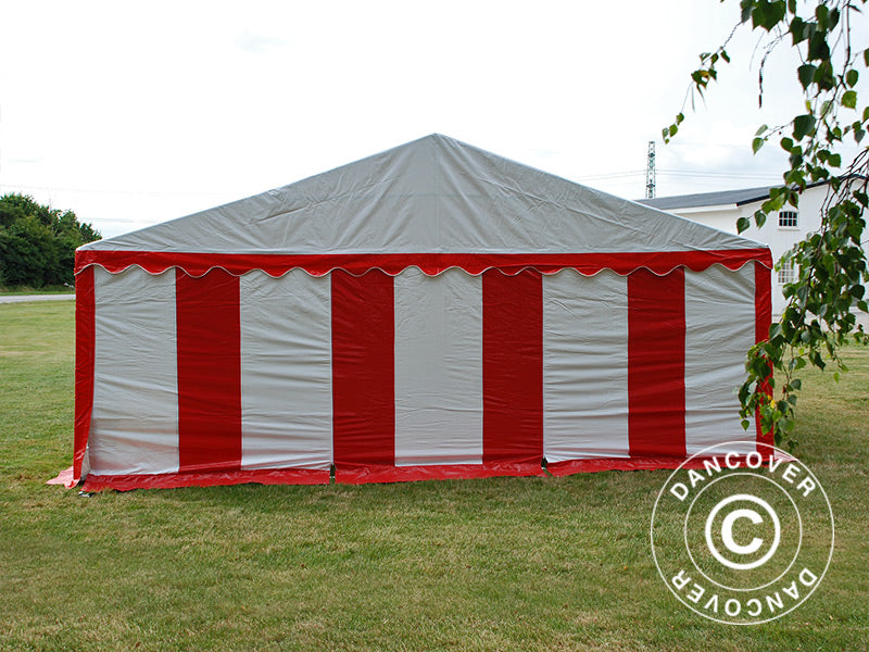 Marquee Exclusive 6x10 m PVC, Red/White