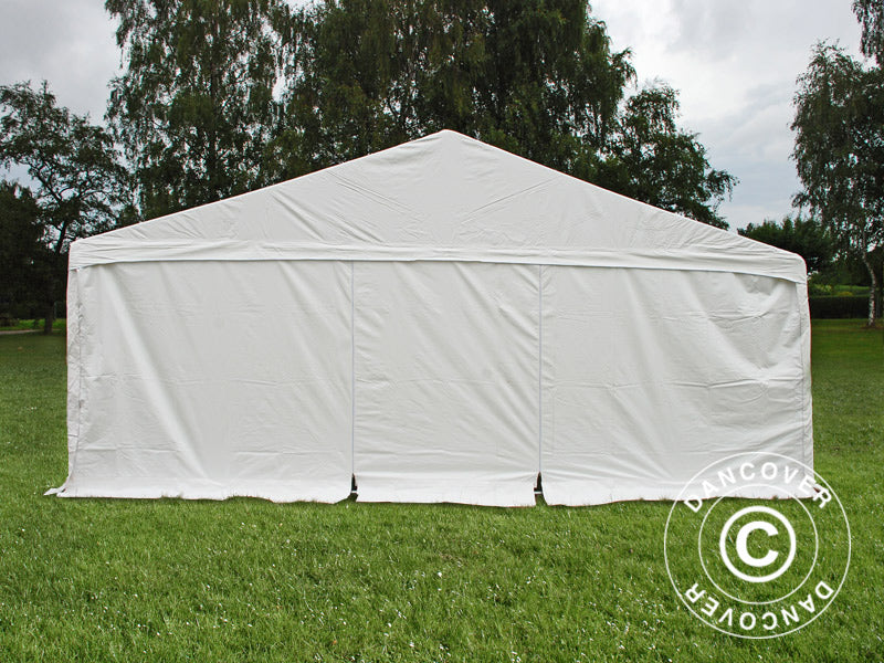 Partyzelt Exclusive 6x12m PVC 900, "Arched", Weiß
