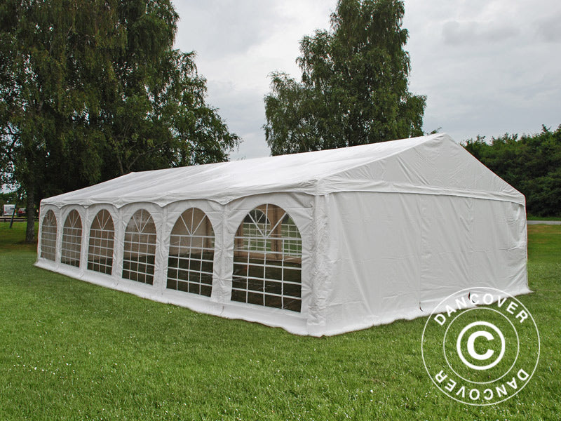 Marquee Exclusive 6x12 m PVC 900, "Arched", White