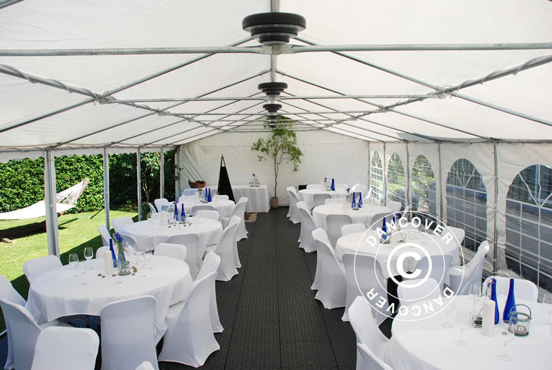 Partyzelt Exclusive 6x12m PVC 900, Weiß