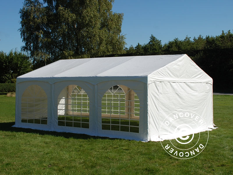 Tendone per feste Original 4x6m PVC 900, "Arched", Bianco