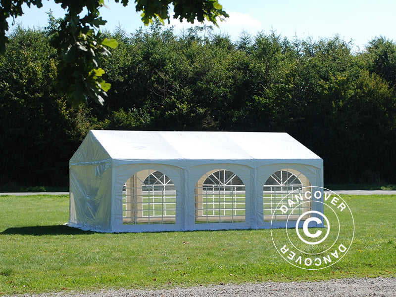 Tendone per feste Original 4x6m PVC 900, "Arched", Bianco